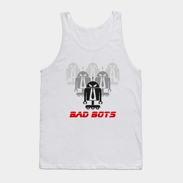 Bad Bots Tank Top by ojovago